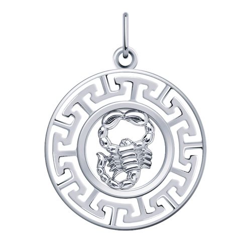 Сапфир каталог товаров Подвеска знак зодиака из серебра
