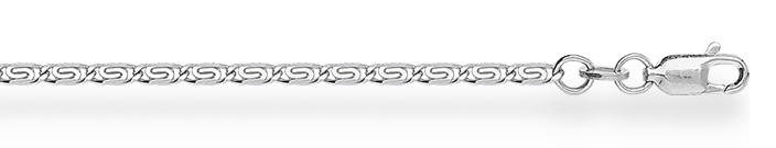 Сапфир каталог товаров Цепь улитка с алмазной гранью из серебра