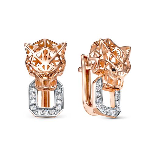 Сапфир каталог товаров Серьги из золота с фианитом