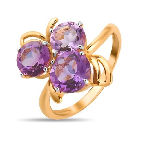 Сапфир каталог товаров Кольцо из золота с аметистом