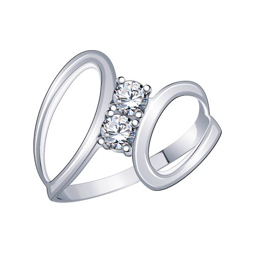 Сапфир каталог товаров Кольцо из серебра с фианитом