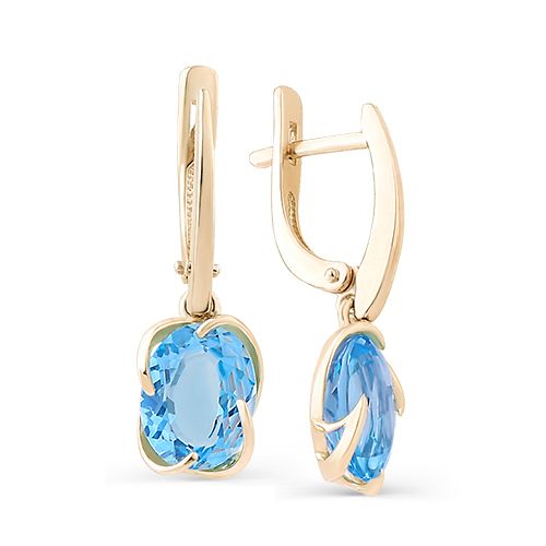 Сапфир каталог товаров Серьги из золота