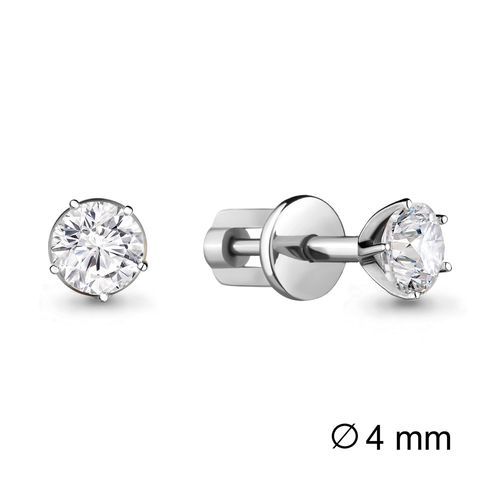 Сапфир каталог товаров Серьги гвоздики из серебра с фианитом