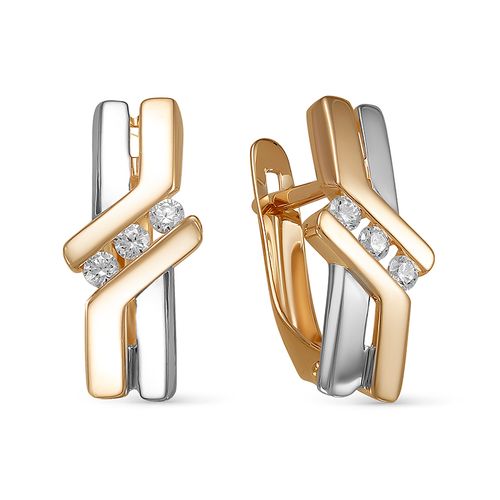 Сапфир каталог товаров Серьги из золота с фианитом