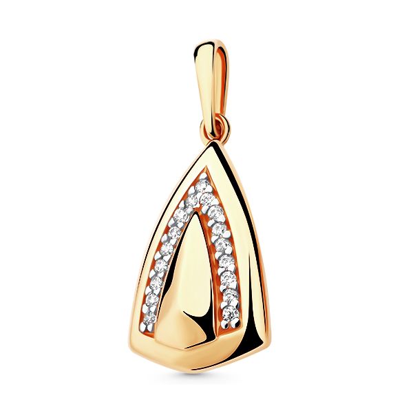 Сапфир каталог товаров Подвеска из золота с фианитом