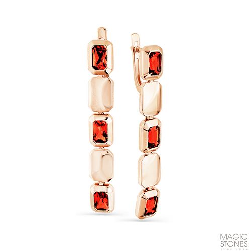 Сапфир каталог товаров Серьги из золота с гранатом