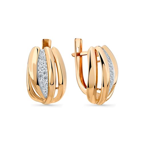 Сапфир каталог товаров Серьги из золота с фианитом