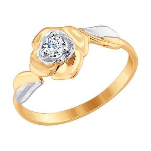 Сапфир каталог товаров Кольцо из золота с фианитом