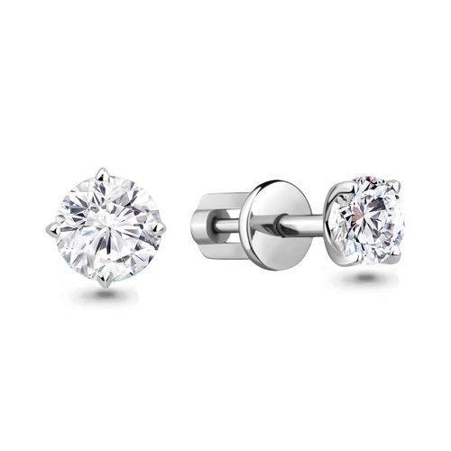 Сапфир каталог товаров Серьги гвоздики из серебра с фианитом