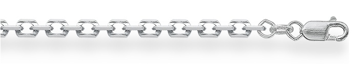 Сапфир каталог товаров Цепь якорная с алмазной гранью мужская из серебра