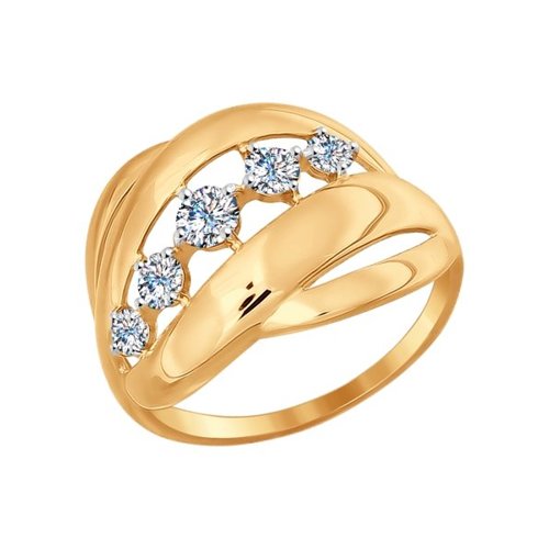 Сапфир каталог товаров Кольцо из золота с фианитом