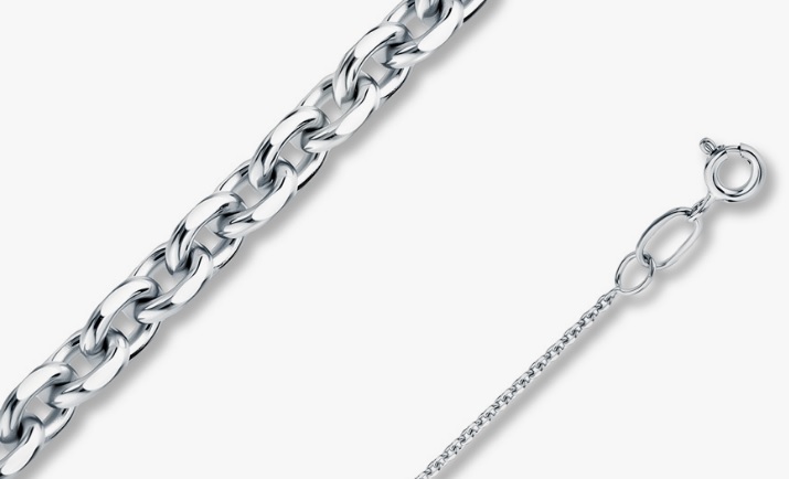 Сапфир каталог товаров Цепь из белого золота