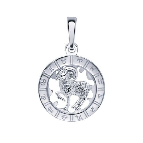 Сапфир каталог товаров Подвеска знак зодиака из серебра