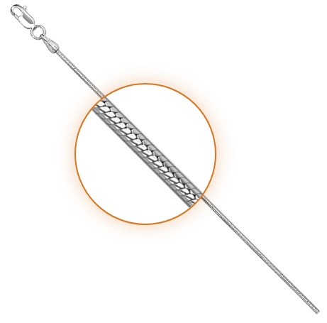 Сапфир каталог товаров Цепь женская из белого золота