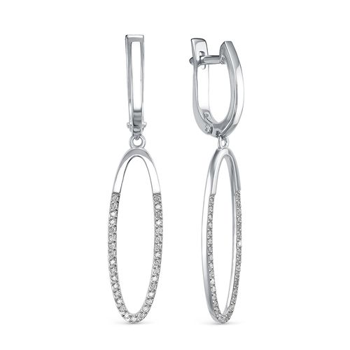 Сапфир каталог товаров Серьги из белого золота с бриллиантом