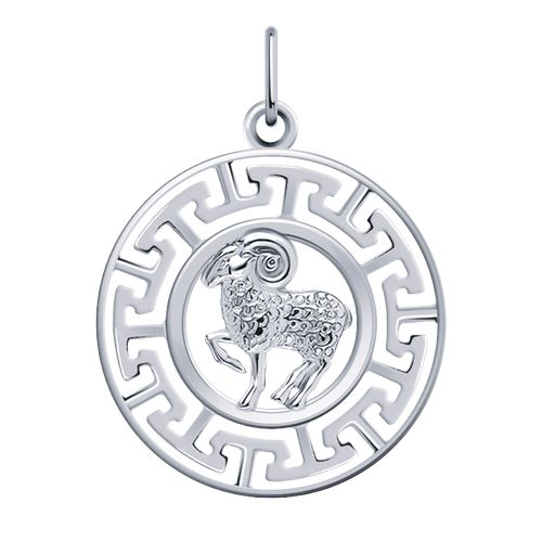 Сапфир каталог товаров Подвеска знак зодиака из серебра