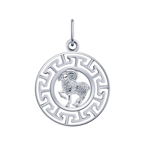 Сапфир каталог товаров Подвеска знак зодиака из серебра