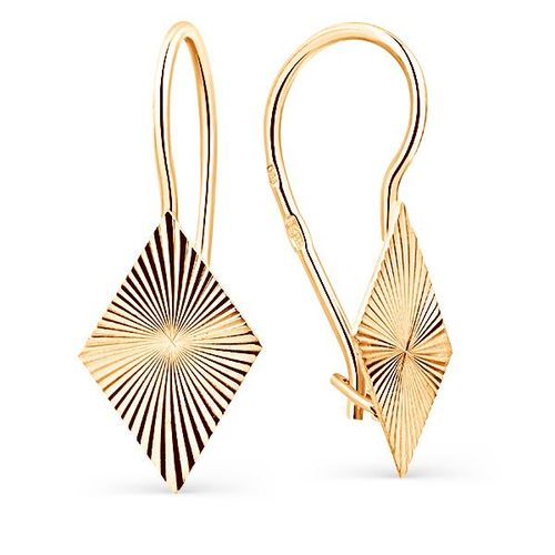 Сапфир каталог товаров Серьги из серебра с позолотой