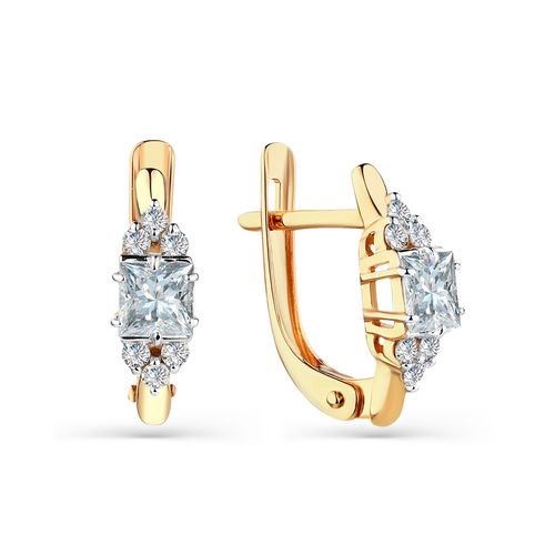 Сапфир каталог товаров Серьги из золота с фианитом