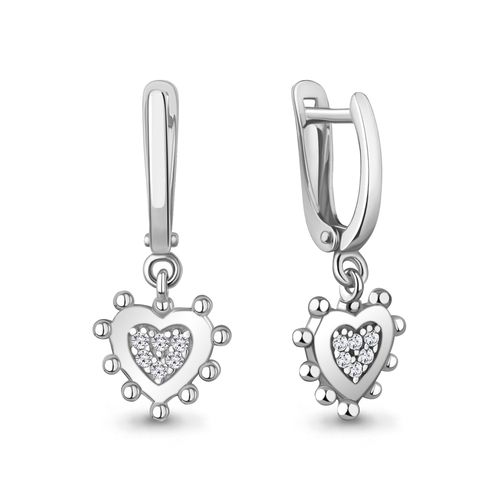 Сапфир каталог товаров Серьги из серебра с фианитом