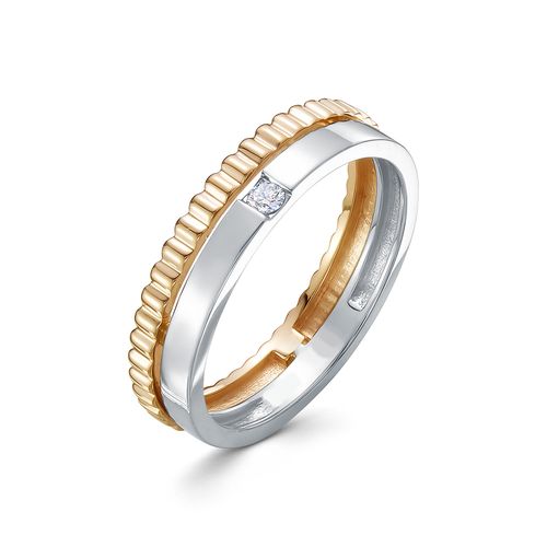 Сапфир каталог товаров Кольцо из комбинированного золота с бриллиантом