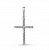 Сапфир каталог товаров Подвеска крест из белого золота с бриллиантом
