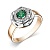Сапфир каталог товаров Кольцо из золота с бриллиантом, изумрудом